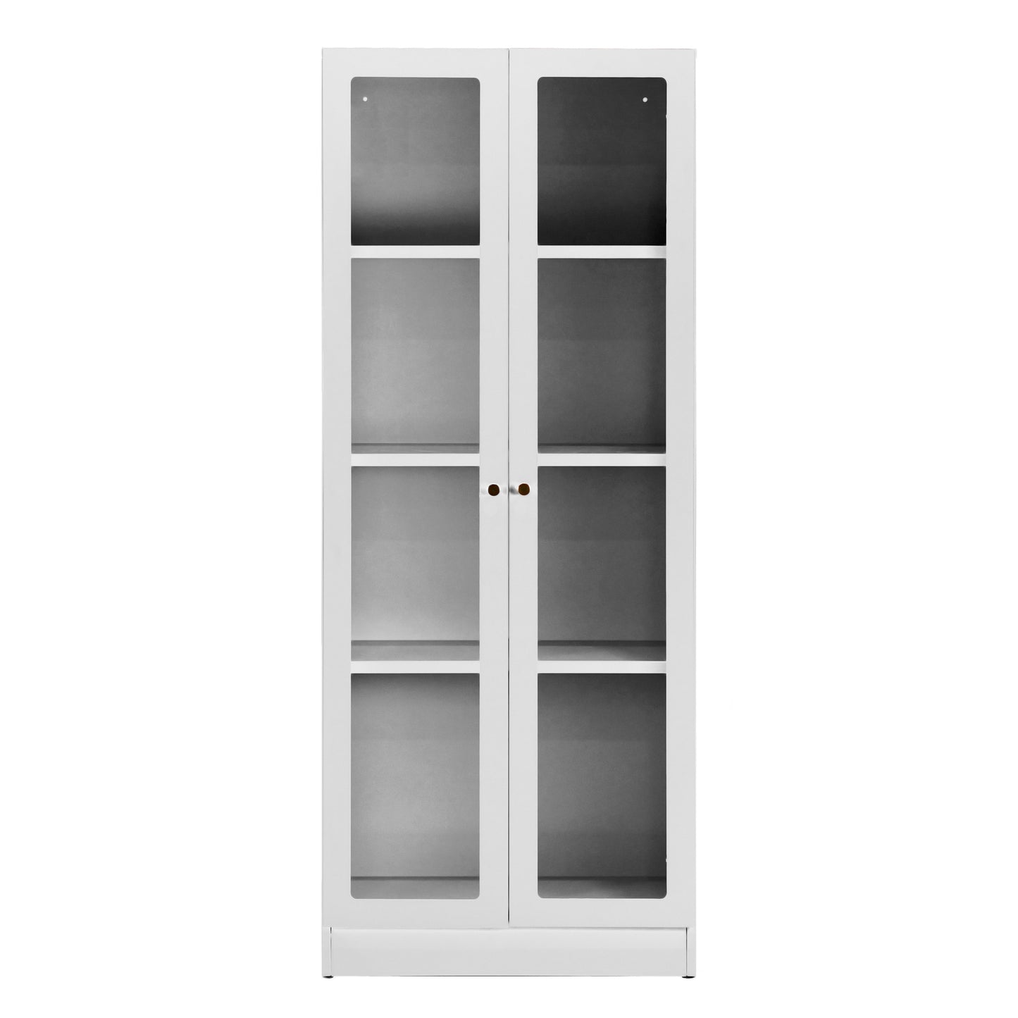 Avice 59-inch White French Door Metal Cabinet