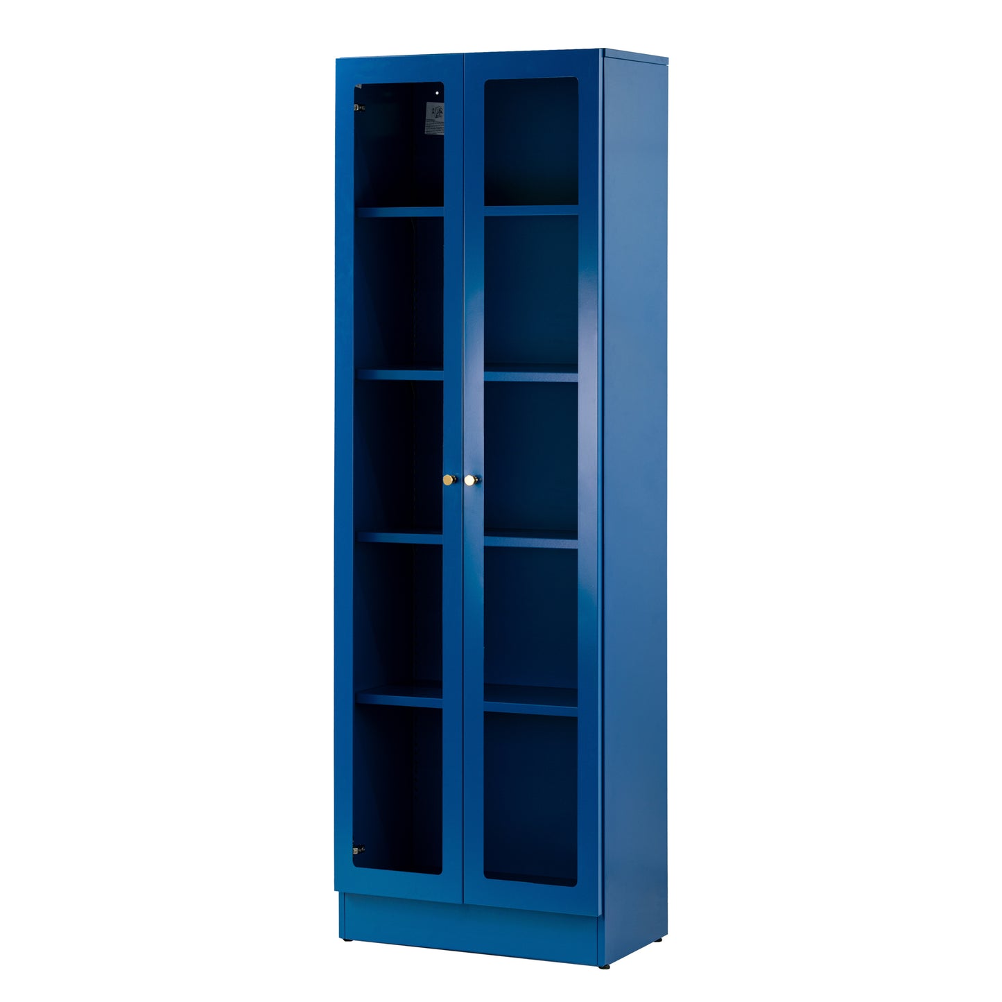 Avidan 70-inch Blue French Door Metal Cabinet