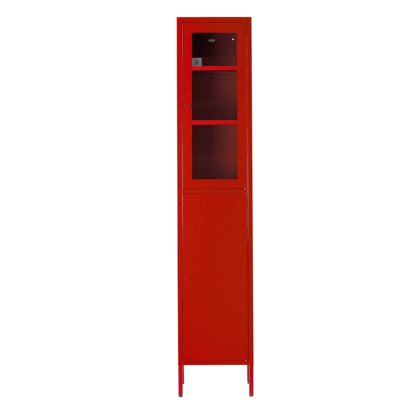 Aviva 71-inch Red Two Door Metal Cabinet