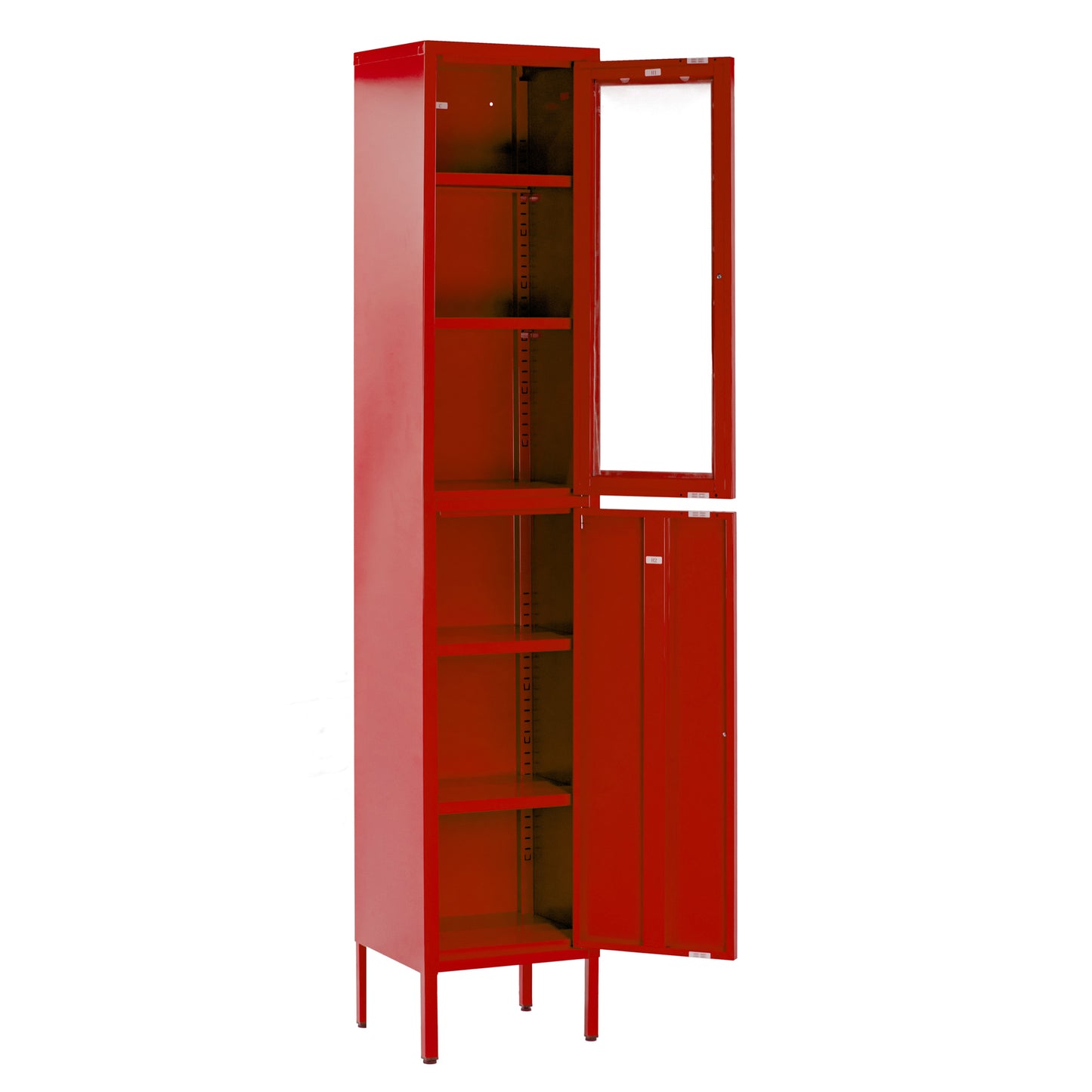 Aviva 71-inch Red Two Door Metal Cabinet