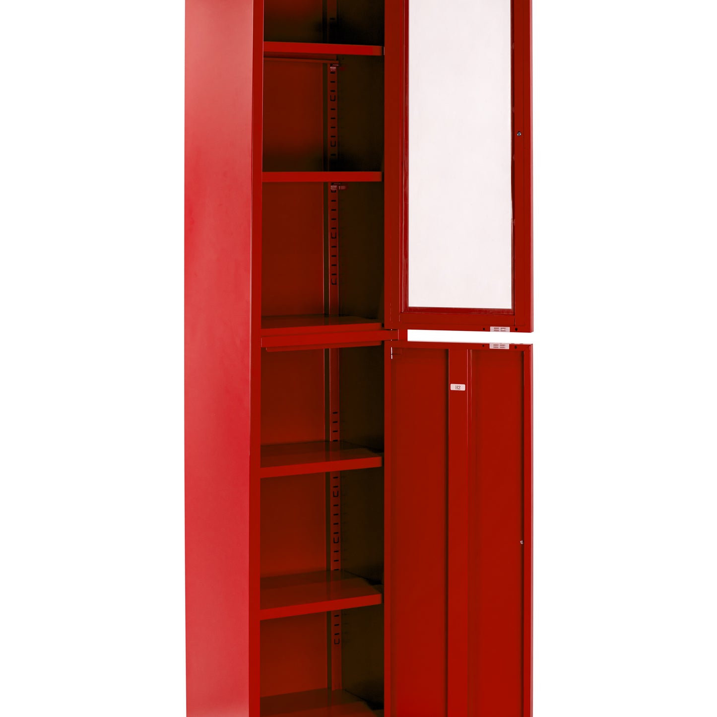 Aviva 71-inch Red Two Door Metal Cabinet