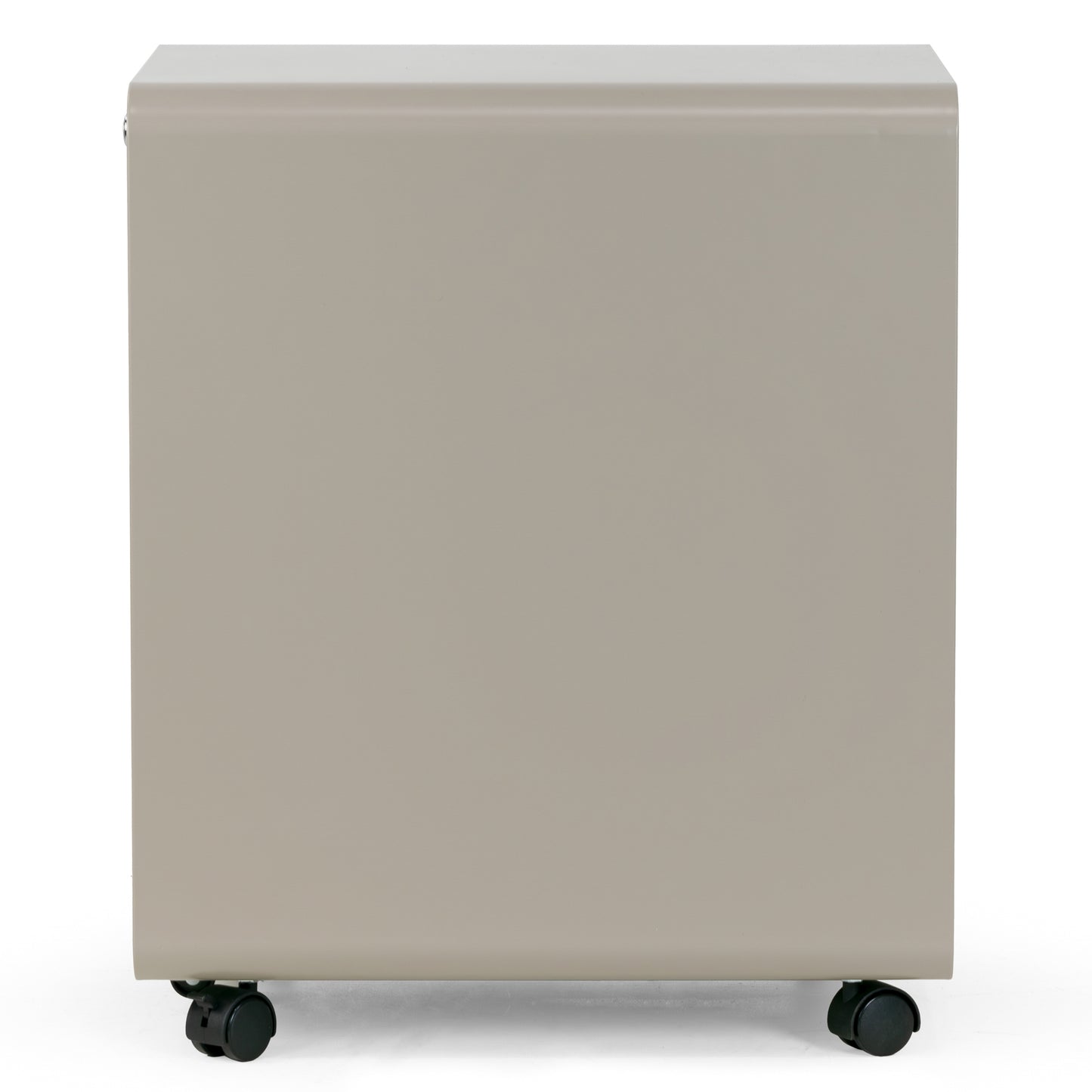 Aviya Gray 3-Drawer File Cabinet with Lock and Wheels