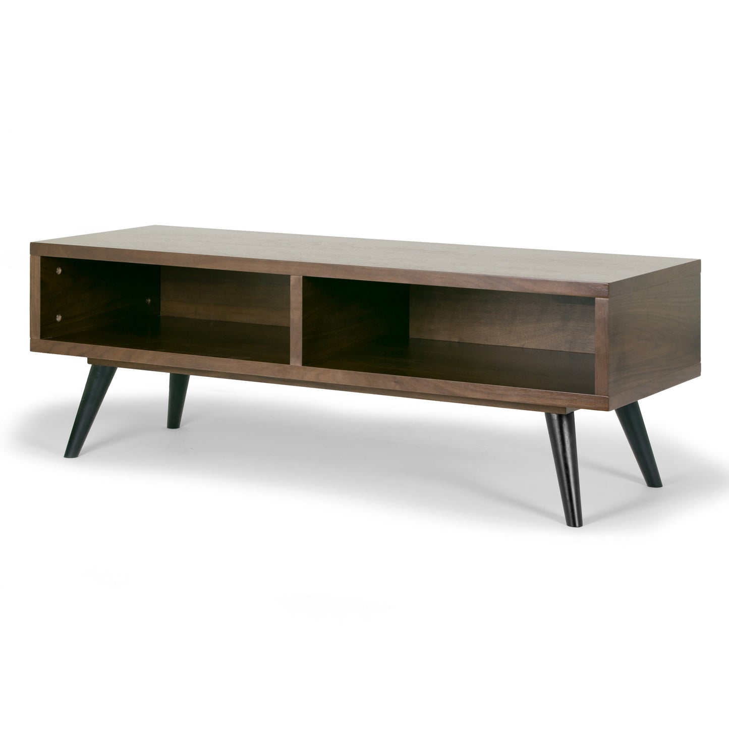 Akamu Scandinavian Style Modern Walnut Finish TV Stand