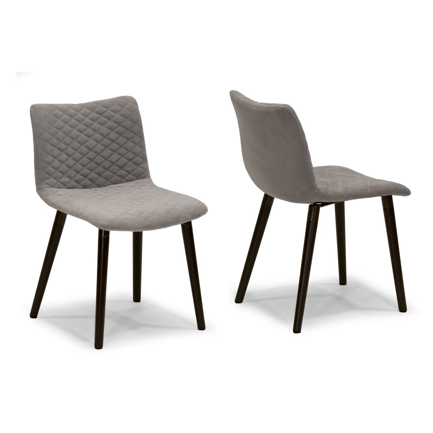 Addison Grey Fabric Dining Chair with Beech Legs (Set of 2)