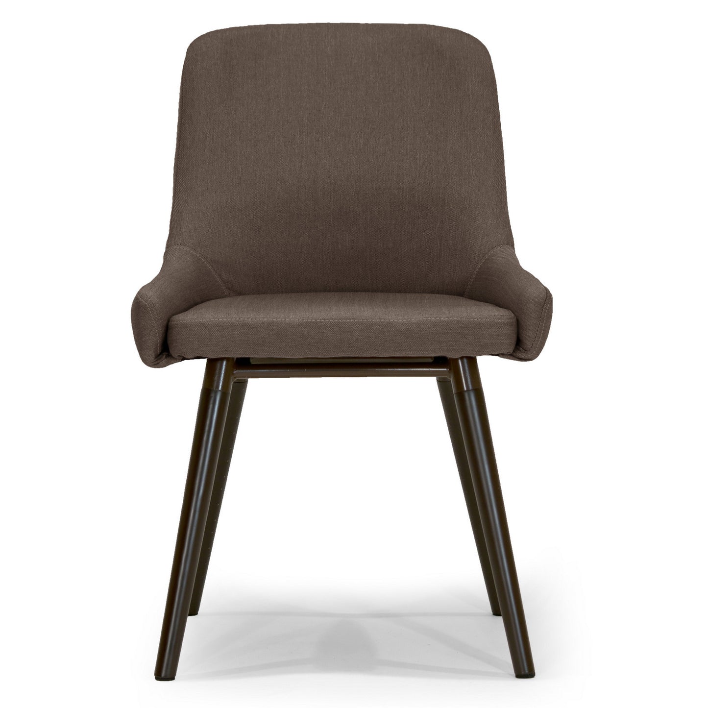 Ade Modern Taupe Fabric Dining Chair with Beech Legs (Set of 2)