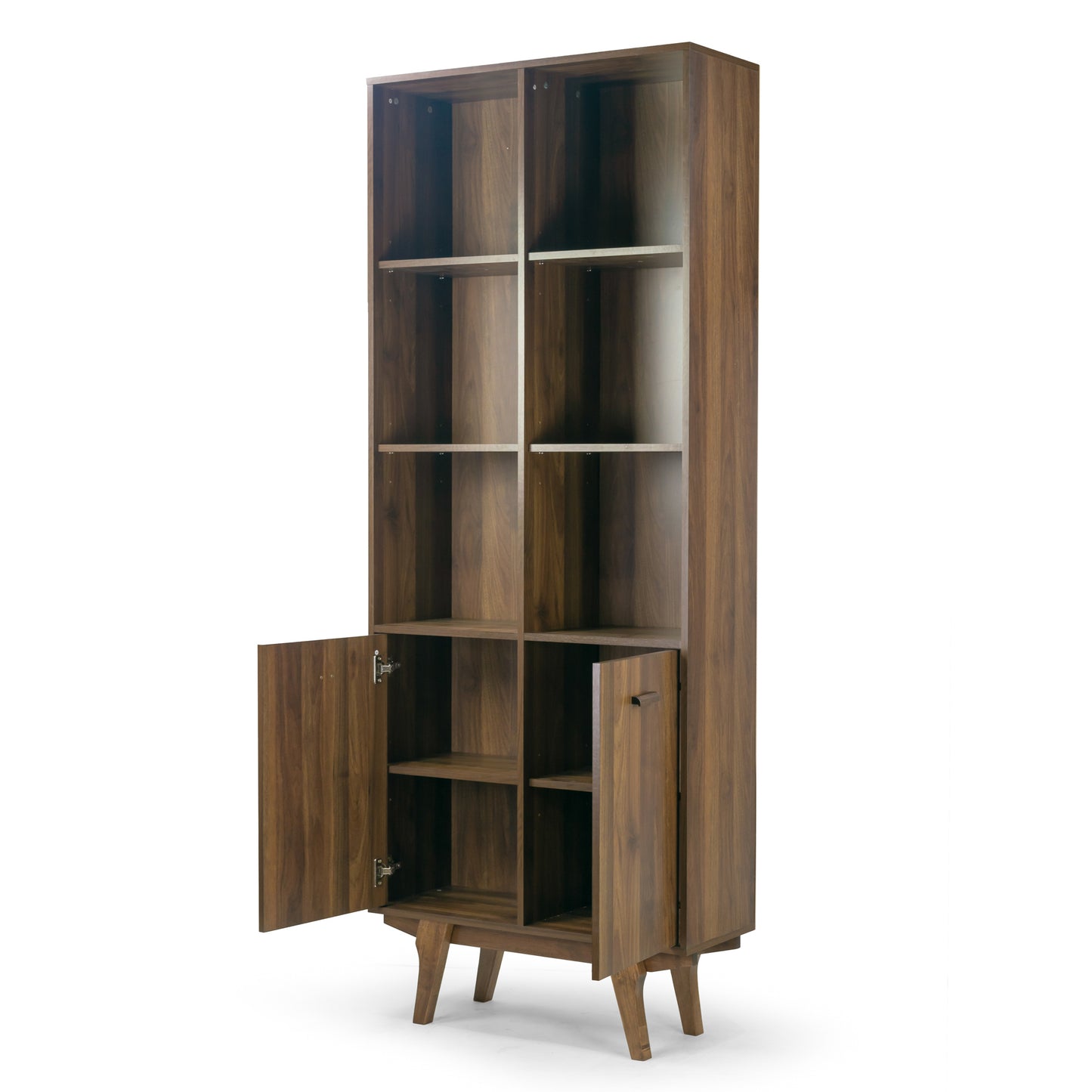 Ansel Bookcase Display Shelf with Storage Cabinet