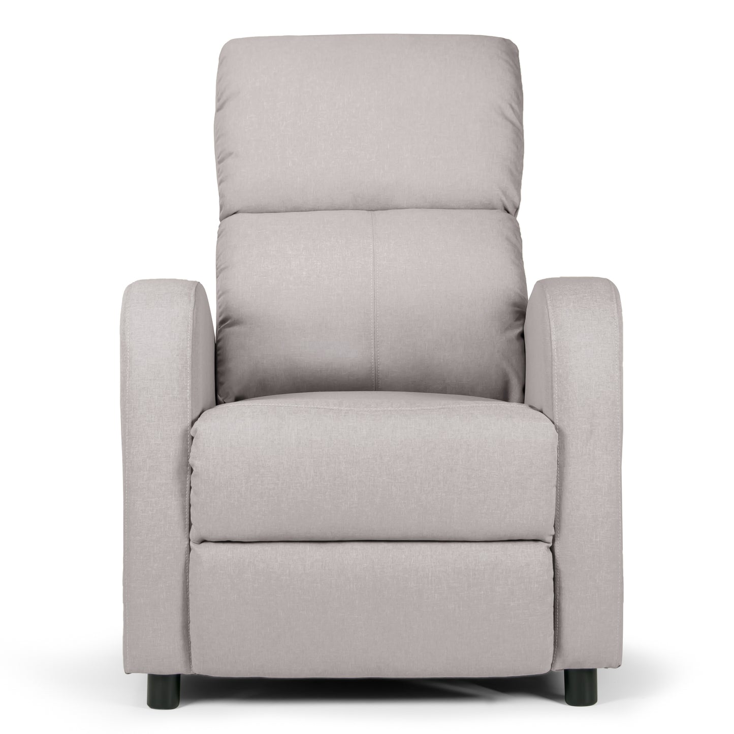 Alfie Mechanical Recliner Sand Grey Fabric Arm Chair