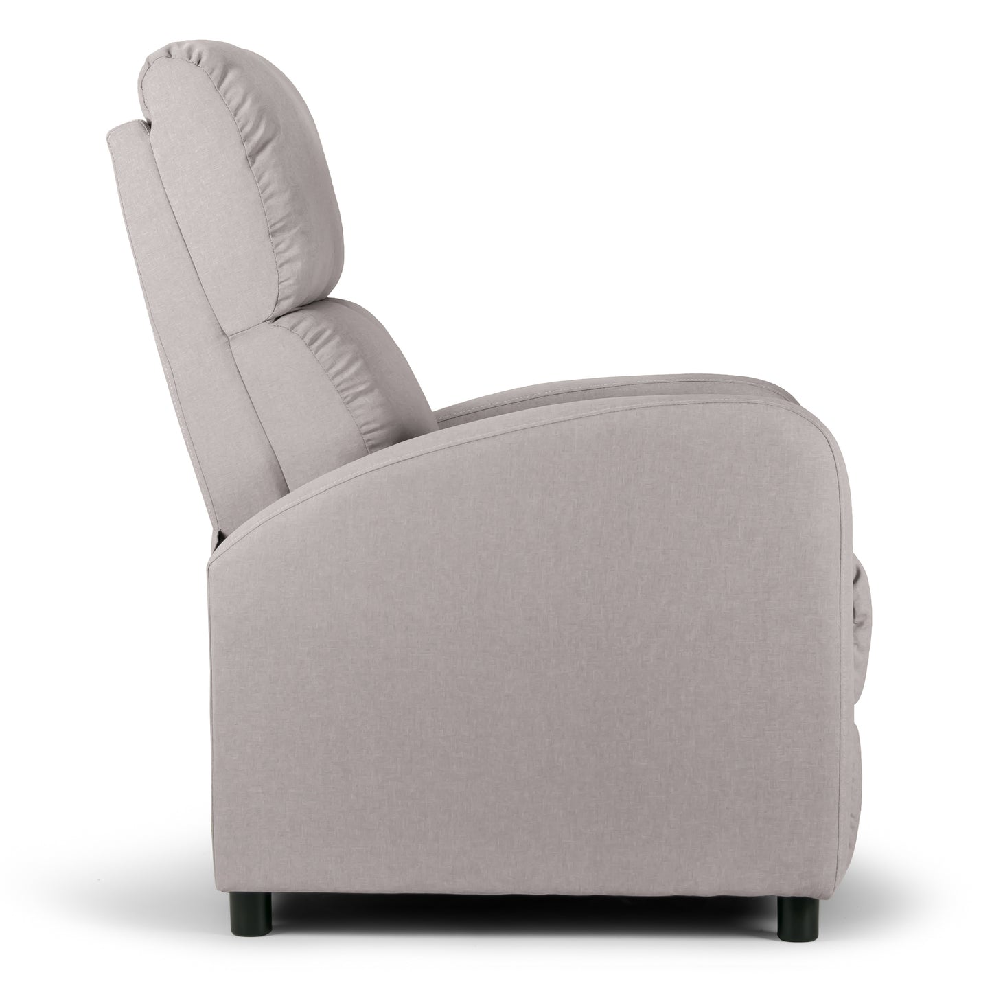 Alfie Mechanical Recliner Sand Grey Fabric Arm Chair