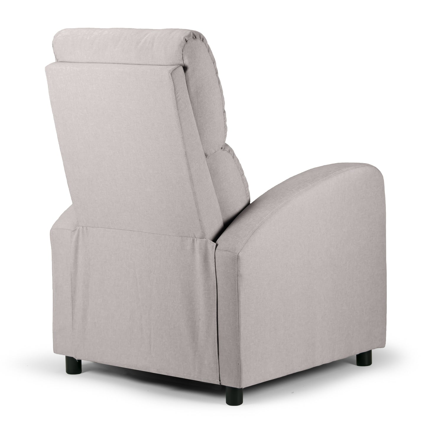Alfie Mechanical Recliner Sand Grey Fabric Arm Chair