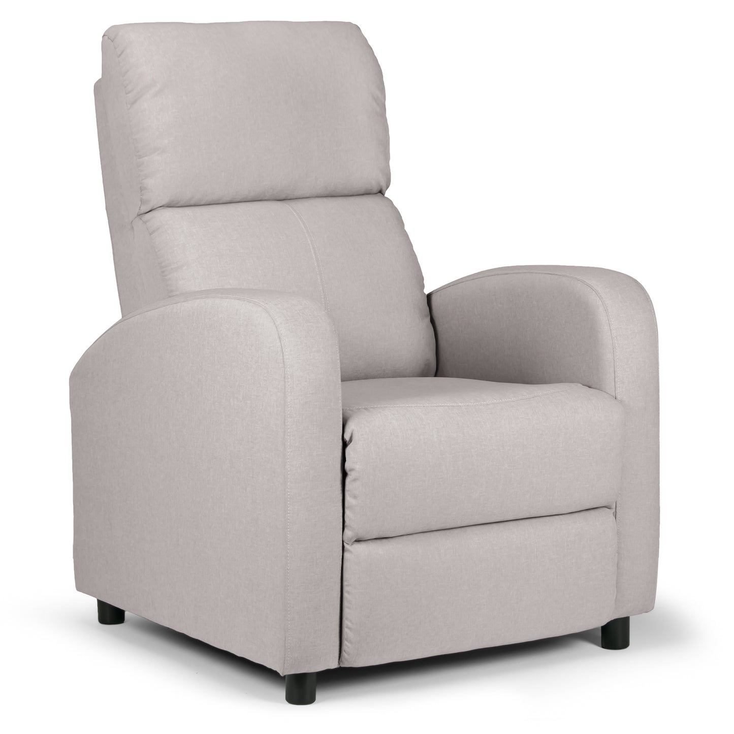 Alfie Mechanical Recliner Sand Grey Fabric Arm Chair