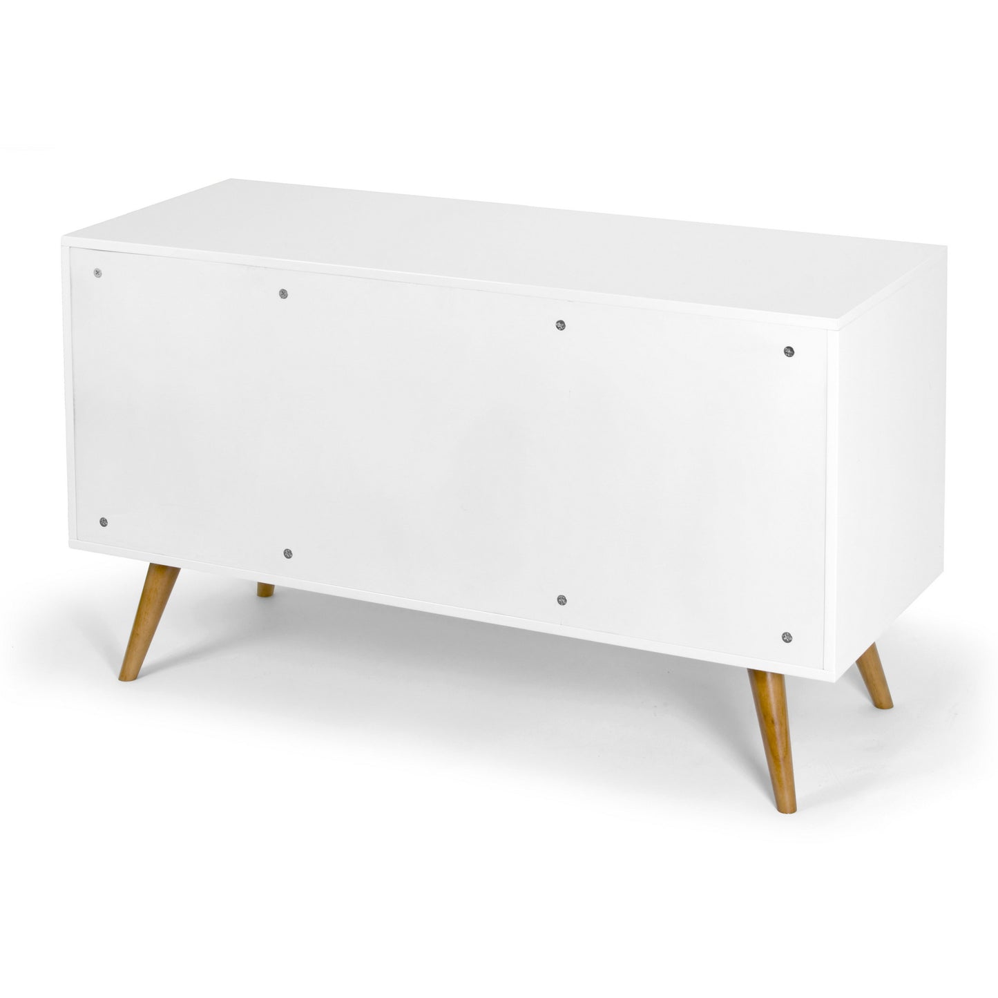 Ailsa Walnut & White Sideboard Scandinavian Retro Style Sofa Table