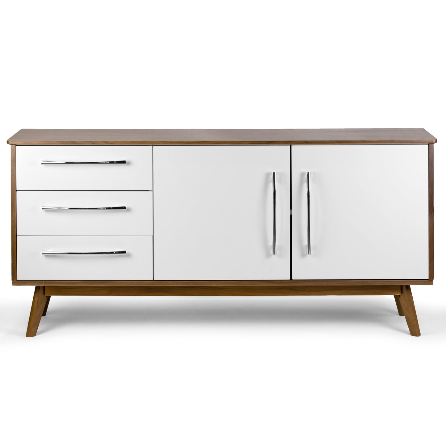 Alva Scandinavian Style Sideboard Buffet Table with Cabinet and Drawers