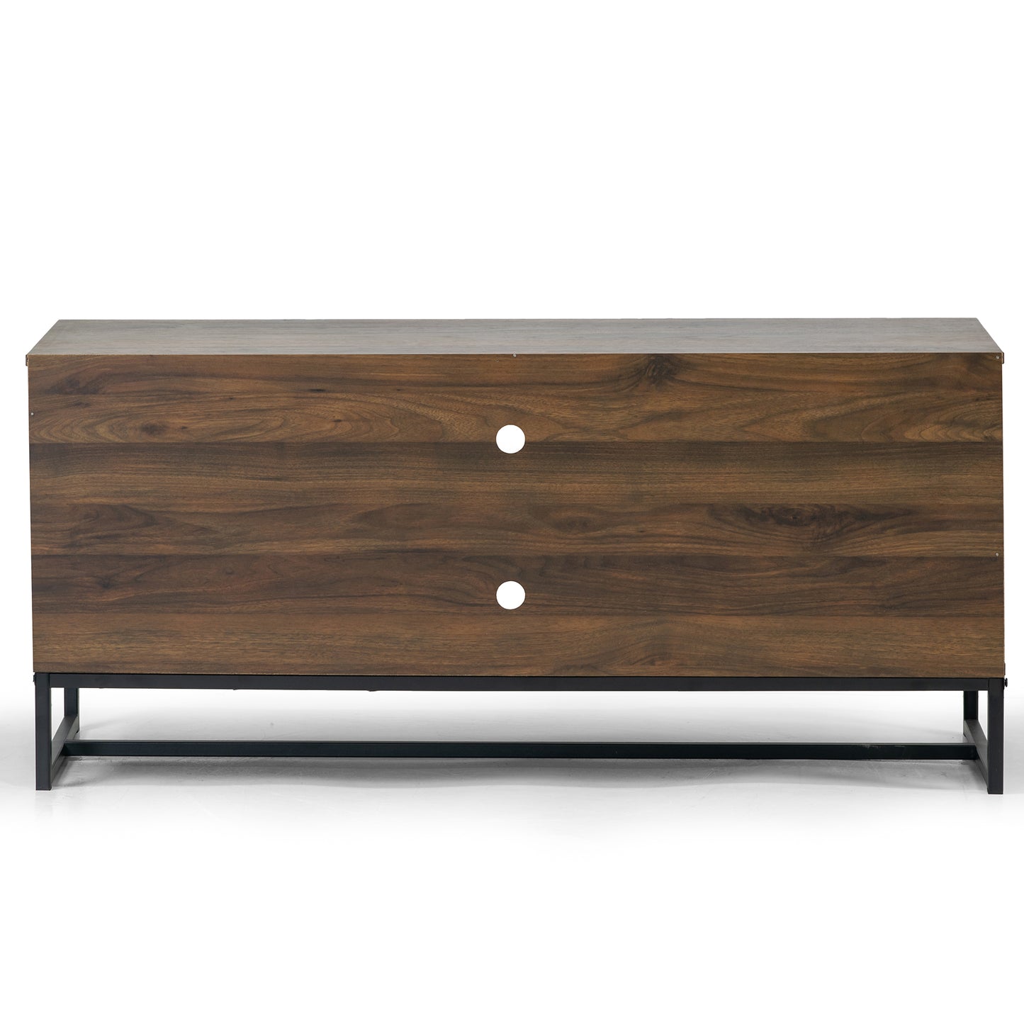 Arva Dark Walnut Finish TV Stand with Cabinet