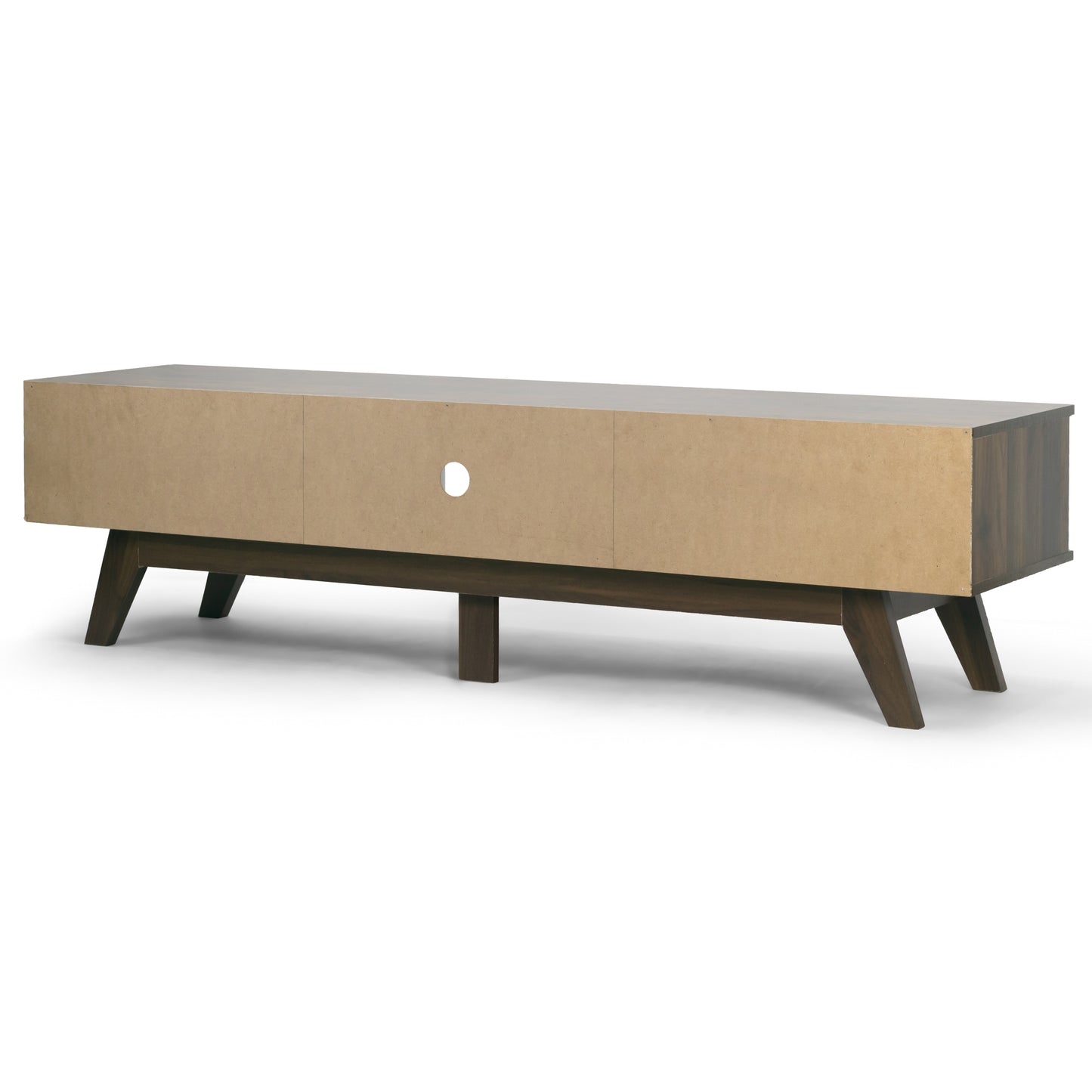 Anoki TV Stand Walnut Finish with Contrasting White Door