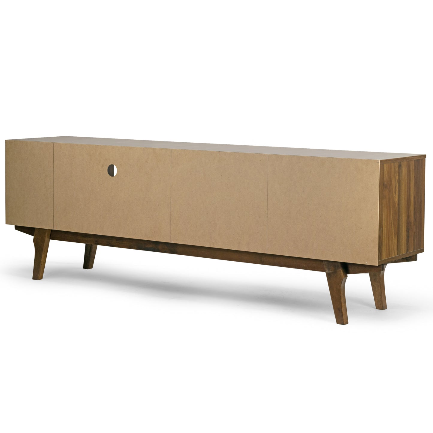 Anona TV Stand with Two Cabinets and Open Shelves